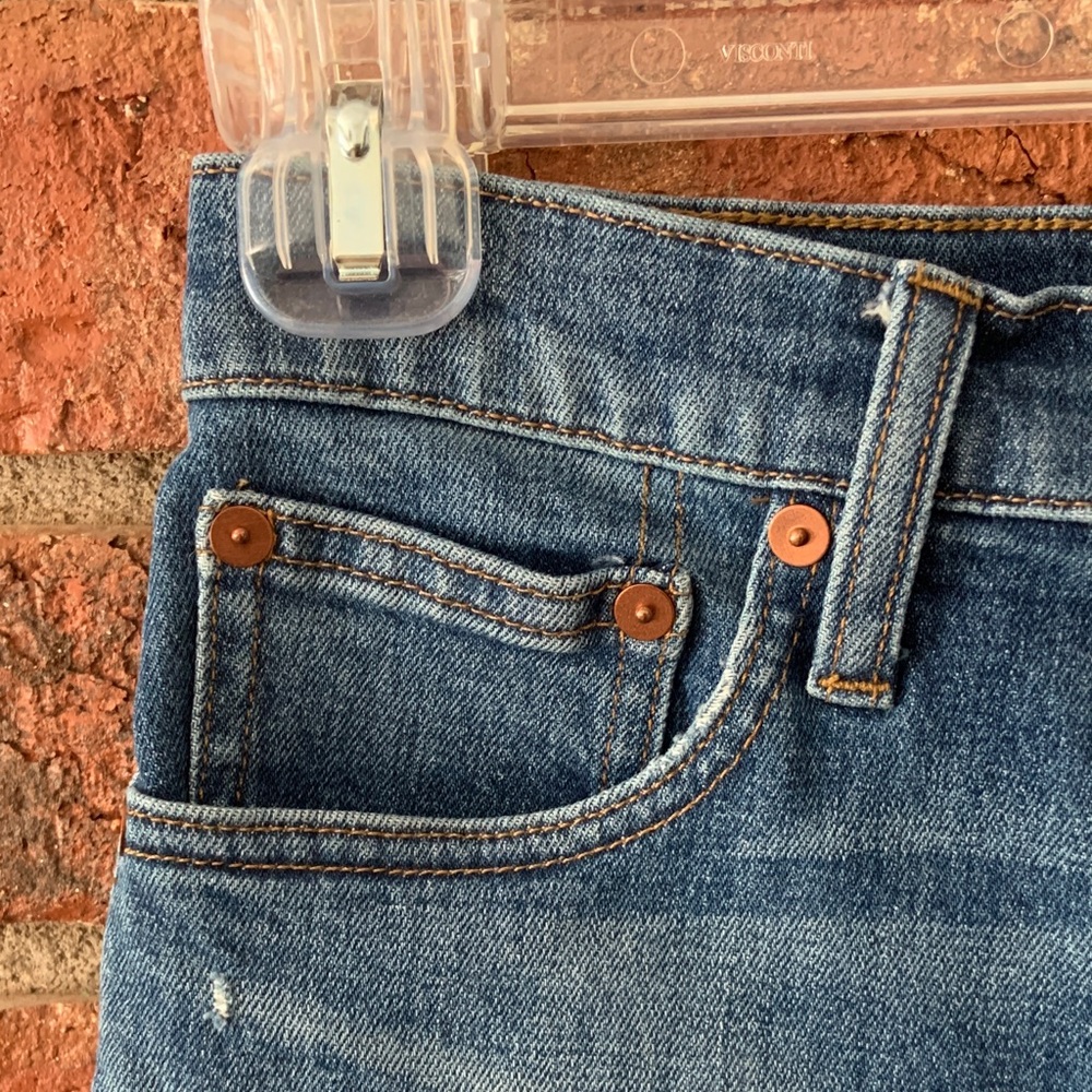 Madewell Blue High-Rise Denim Shorts - Picture 3 of 7